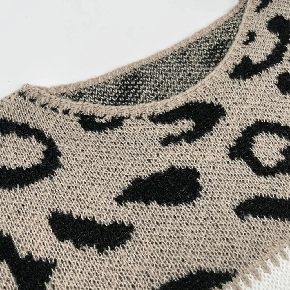 MARA - Pullover mit Leopardenprint