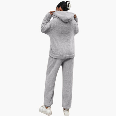 Teddy Hoodie Loungewear für Damen