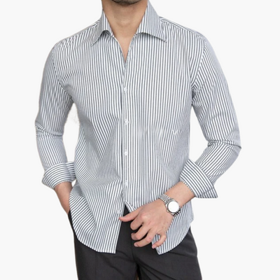 Old Money Herren - Hemd mit klassischem Streifenmuster