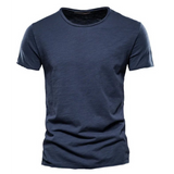 Herren Kurzarm T-Shirt 1+1 Frei – Marineblau