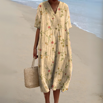 Lora - Bunt Geblümtes Sommerkleid