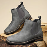 Noah | Orthopädische Chelsea Herrenstiefel Mit Komfortabler Slip-On-Passform – Grau