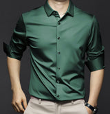 Florian | Herren Frühlings Slim Fit Hemd – Dunkelgrün