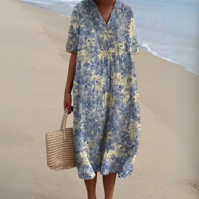 Lora - Bunt Geblümtes Sommerkleid