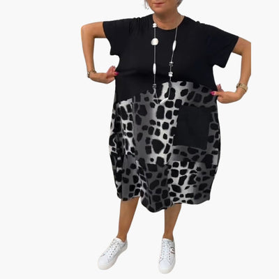 Sommerkleid Damen - Lockeres Freizeitkleid mit Musterprint