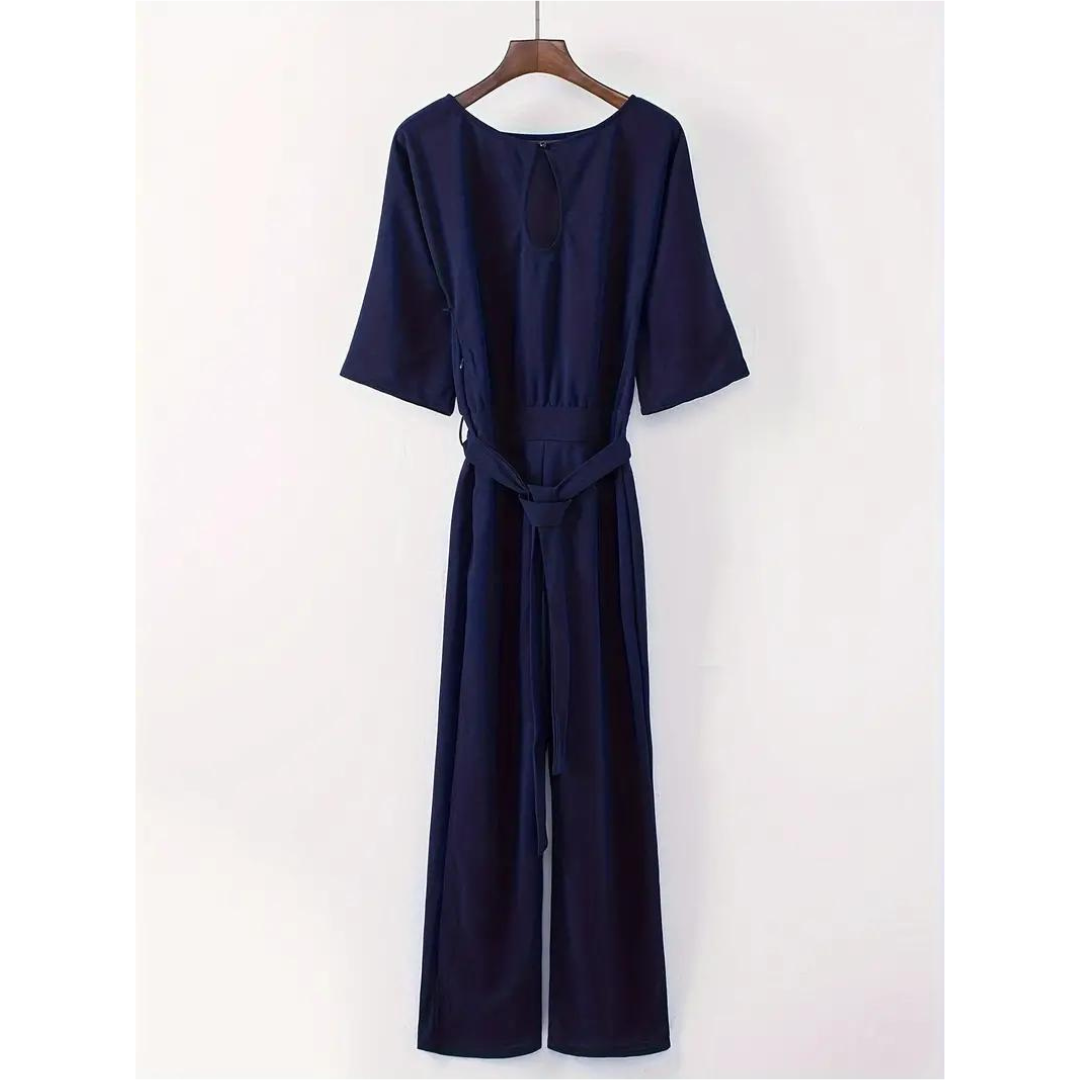 Schickes Jumpsuit Mit Weitem Bein Für Damen | Langarm