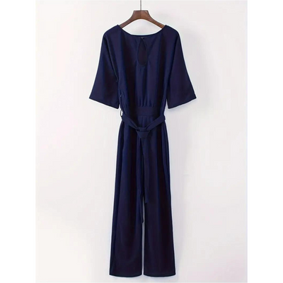 Schickes Jumpsuit Mit Weitem Bein Für Damen | Langarm