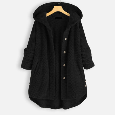 Button Down Jacke Mit Kapuze Für Damen | Warm