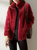 Luisa | This Stylische Damen-Winterjacke modern geschnitten – Rot