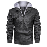 Herren Jacke mit abnehmbarer Kapuze und Taschen – Grau