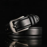 Leonie | Heritage Gürtel Echtes Rindsleder Damen – Schwarz