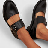 Elisa | Damen Slip-On Laufschuhe mit Rundspitze – Schwarz