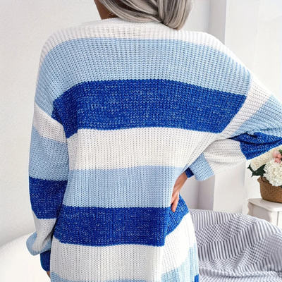 Hanna – Streifiger Damen-Cardigan mit Komfort und Stil