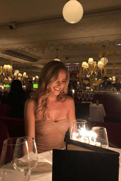 Gisela | Glamouröses Glitzernde Transparentes Abendkleid – Verführerische Eleganz