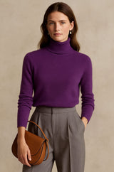 Nina | Damen Kaschmirpullover hochwertig elegant – Lila
