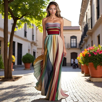 VALE | Luna – Sleeveless Dress with Vibrant Style