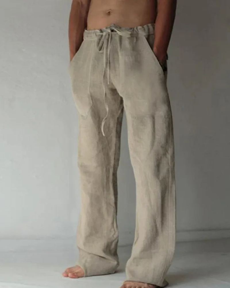 Herren Lässige Kordelzug-Hose | Lockerer Schnitt