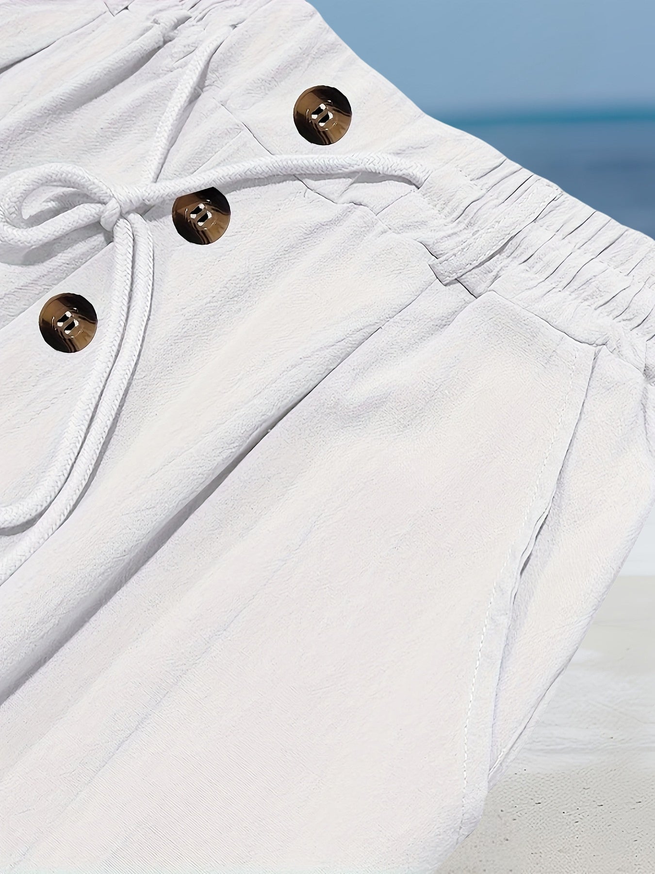 Aznar - Lässig Leinen Elastisch Hose