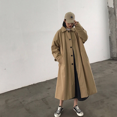 Oversized Koreanischer Stil Trenchcoat für Damen | Ideal für den Winter