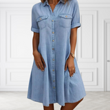 Lea | Feminines Damen Denim-Kleid modern und stilvoll – Denim