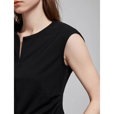 Traudel® | Ärmelloses Blusentop mit V-Saum