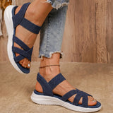 Eulenna | Orthopädische Komfort-Sandalen für Damen – Dunkelblau