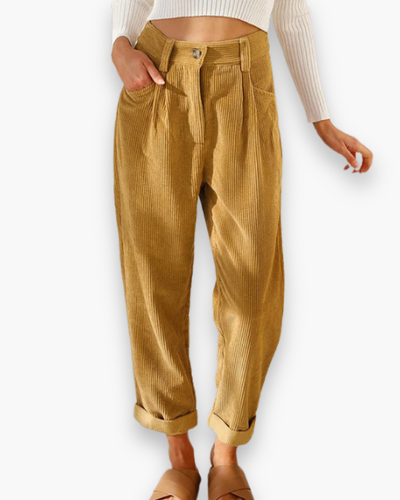 Damen Lässige Stoffhose | Bequeme Passform