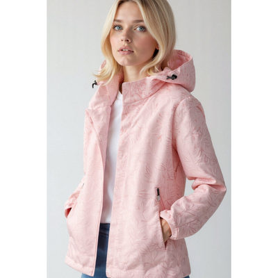 Damen Kapuzen Windbreaker Jacke | Reißverschluss