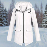 Daisy | Klassische wasserdichte Jacke für Regenwetter – Weiß
