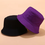 Wendbarer Bucket Hat für den Sommer mit zwei Styles in einem – Lila