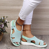 SANDY / ATMUNGSAKTIVE SANDALEN FÜR DAMEN – Graugrün