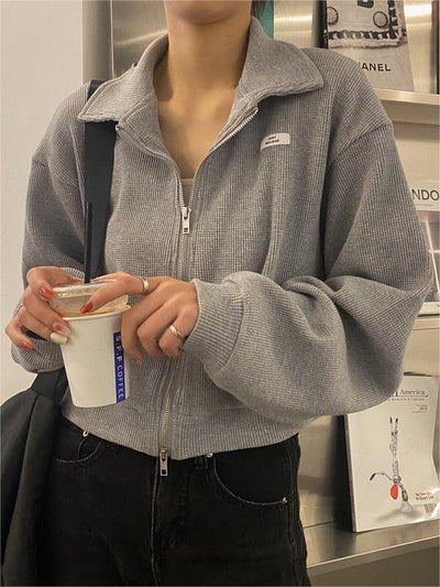 Lesly - Charmanter femininer Pullover mit Doppelreißverschluss