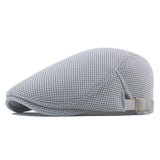 Leichte Sommer-Schiebermütze für Damen und Herren mit unisex Passform – Hellgrau