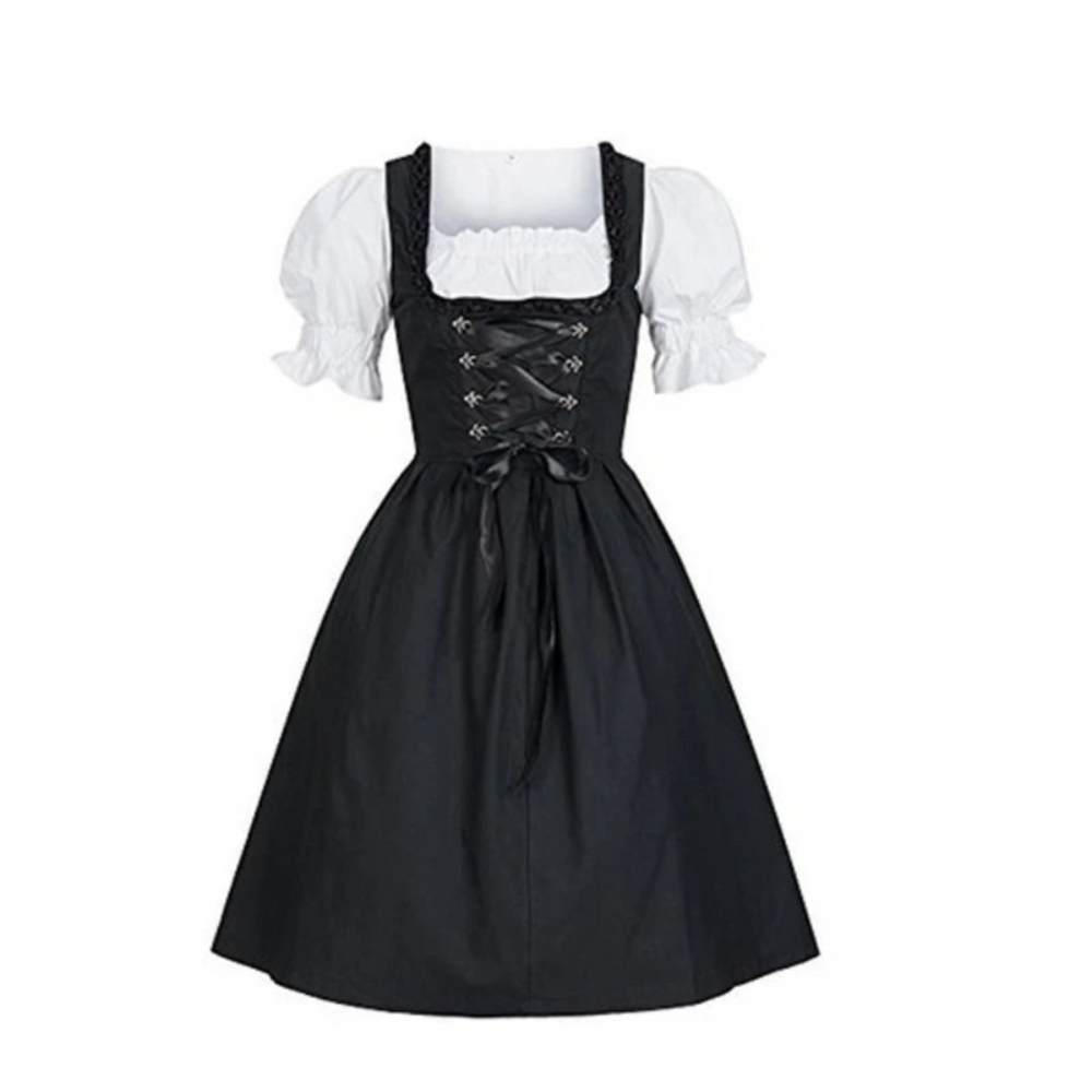 Damen Dirndl Kleid mit modernem Design | Festliches Trachtenkleid in Midilänge