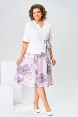 Logan | Premium Kleid aus Baumwolle und Seide – Rosa