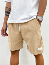 Bettina | Herren Sommer Lässige Shorts Mit Kordelzug – Beige