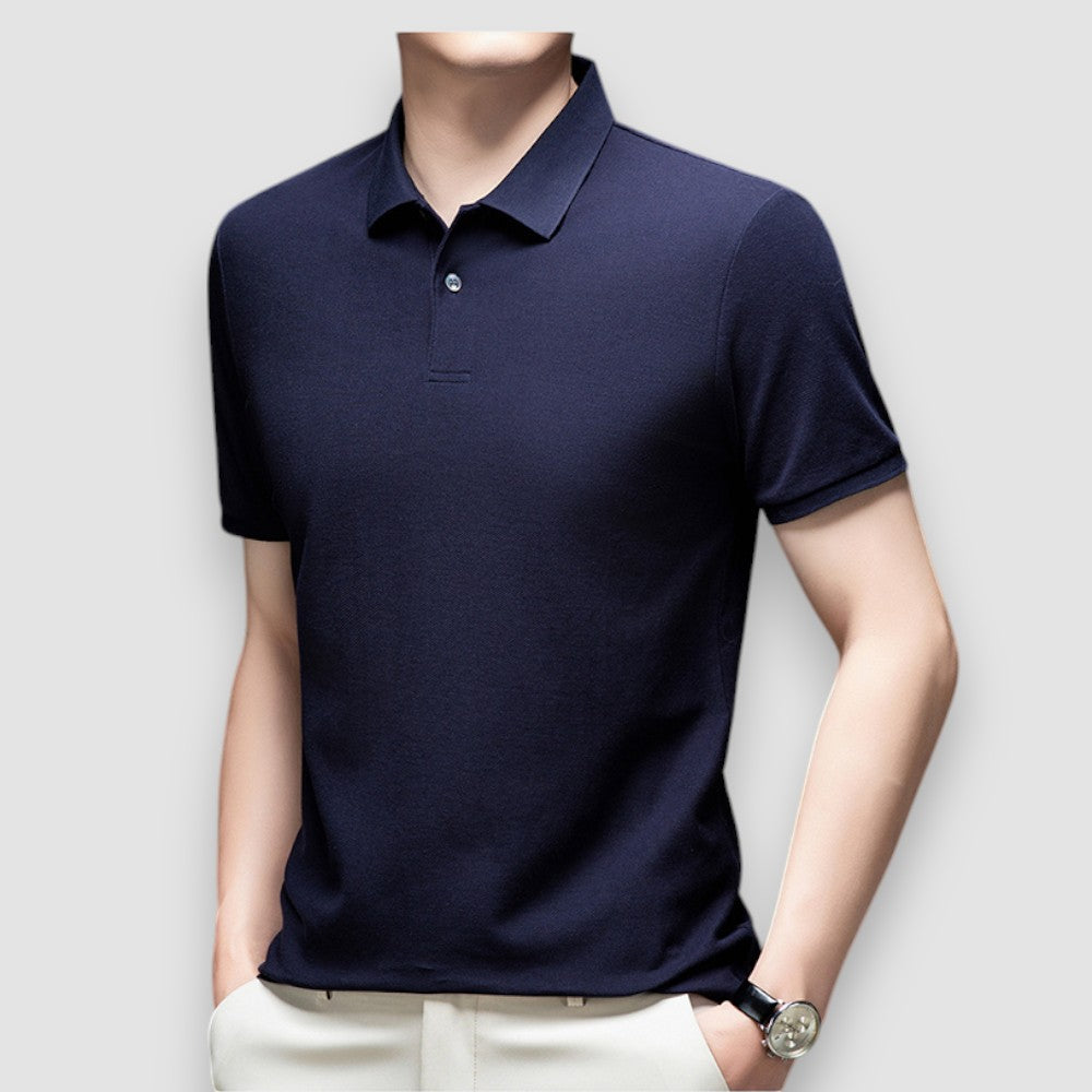 Laurent | Cotton Polo Shirt