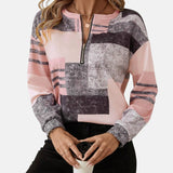 Sophie | Modisches Damen Sweatshirt im Vintage-Look – Rosa