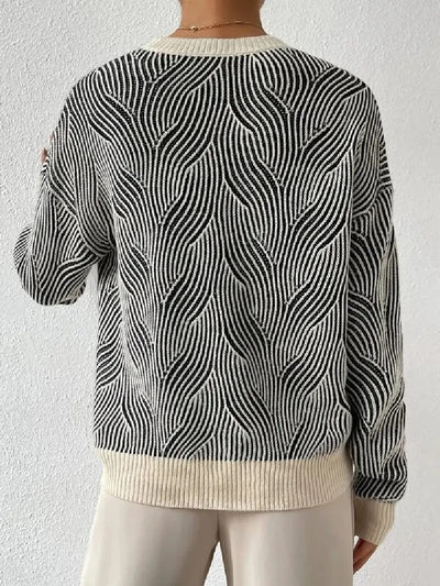Leni® | Entspannter Pullover mit abstraktem Muster