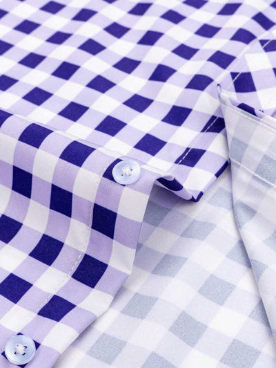 Oktoberfest Karohemd Herren – Kurzarm Trachtenhemd in Rot-Weiß