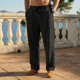 Herrenhose mit Kordelzug und Taschen – Schwarz