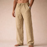 Eligio | Herrenhose mit Kordelzug und Taschen – Creme