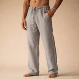 Eligio | Herrenhose mit Kordelzug und Taschen – Grau