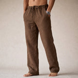 Eligio | Herrenhose mit Kordelzug und Taschen – Braun