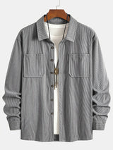 Halewick - Hochwertige Utility-Hemdjacke – Grau