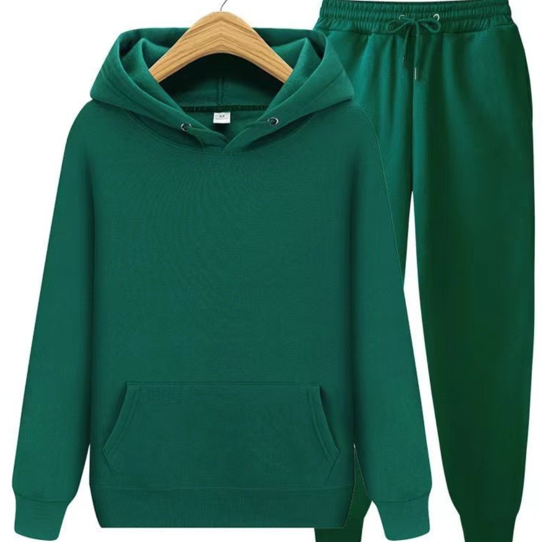 Herren Lässiges Kapuzenpullover Und Jogger Set | Lockerer Schnitt