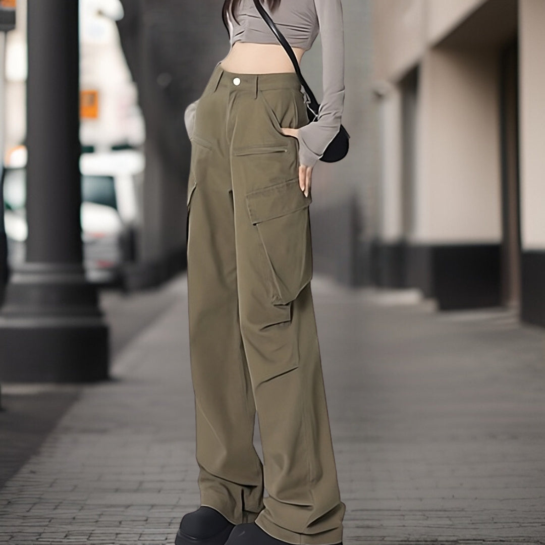 Bina® | Stylische Baggy-Cargohose mit Baggy-Passform