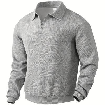 Adolphe – Eleganter Herrenpullover mit Reißverschlusskragen