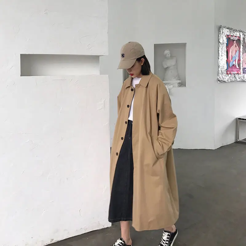 Oversized Koreanischer Stil Trenchcoat für Damen | Ideal für den Winter