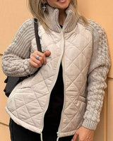 Elena | Damen Cardigan mit langen Ärmeln und Taschen – Beige